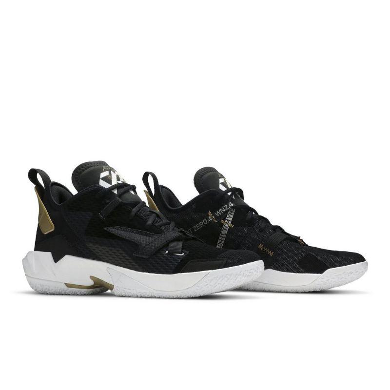 Air Jordan Why Not Zer0.4 Fekete Arany Fehér Férfi Cipő