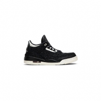 Air Jordan 3 Anna Wintour Retro Fekete Ezüst Női Cipő