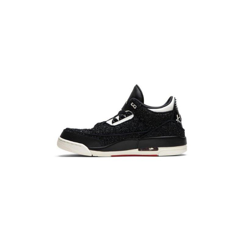 Air Jordan 3 Anna Wintour Retro Fekete Ezüst Női Cipő