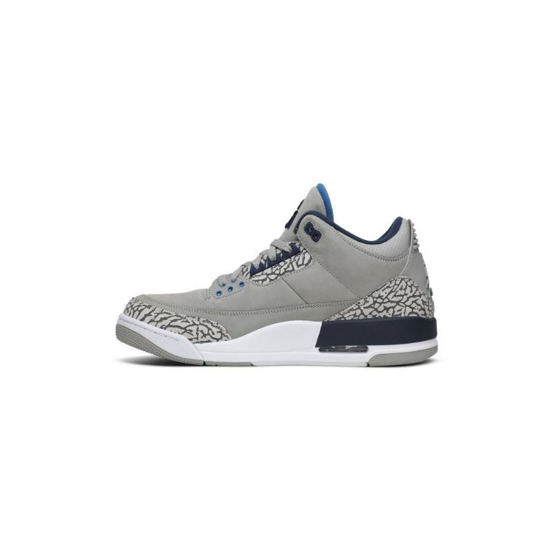 Air Jordan 3 Pe Szürke Sötétkék Férfi Cipő