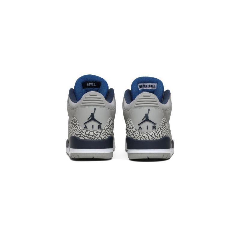 Air Jordan 3 Pe Szürke Sötétkék Férfi Cipő