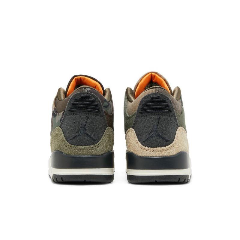 Air Jordan 3 Retro Barna Zöld Szürke Férfi Cipő