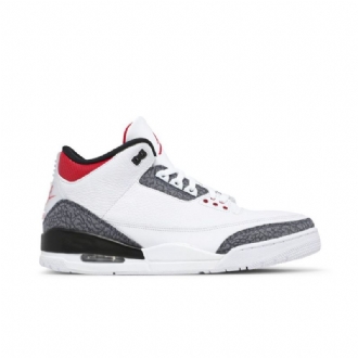 Air Jordan 3 Retro Denim Se Fehér Piros Fekete Férfi Cipő