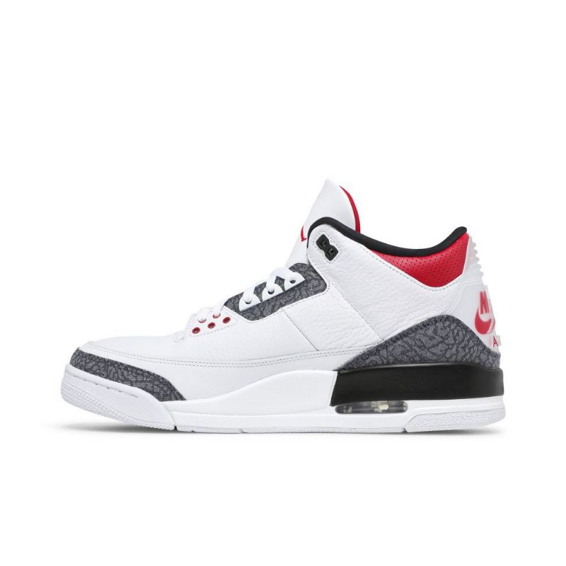 Air Jordan 3 Retro Denim Se Fehér Piros Fekete Férfi Cipő