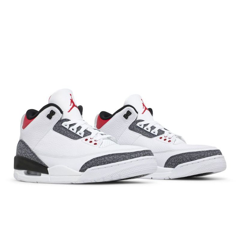 Air Jordan 3 Retro Denim Se Fehér Piros Fekete Férfi Cipő