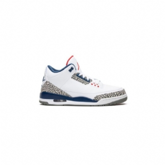 Air Jordan 3 Retro És Fehér Kék Szürke Férfi Cipők