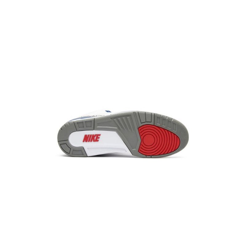 Air Jordan 3 Retro És Fehér Kék Szürke Férfi Cipők