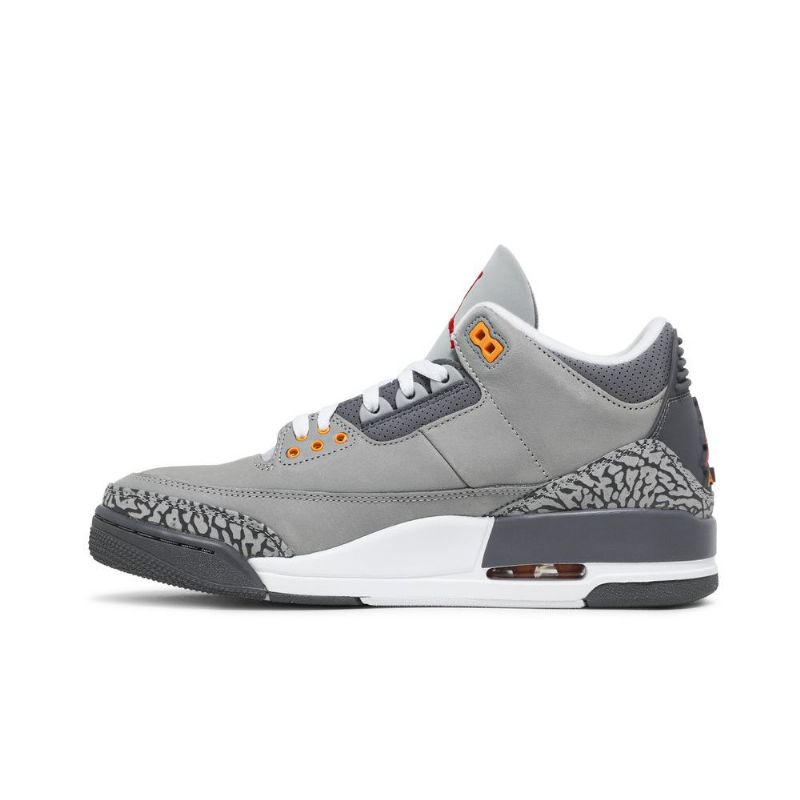 Air Jordan 3 Retro Ezüstszürke Férfi Cipő
