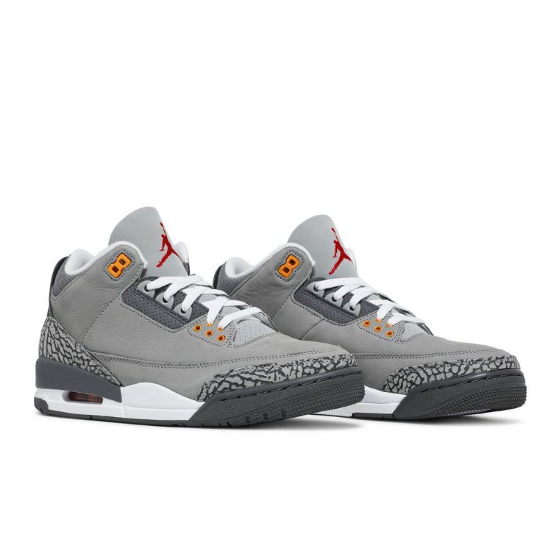 Air Jordan 3 Retro Ezüstszürke Férfi Cipő