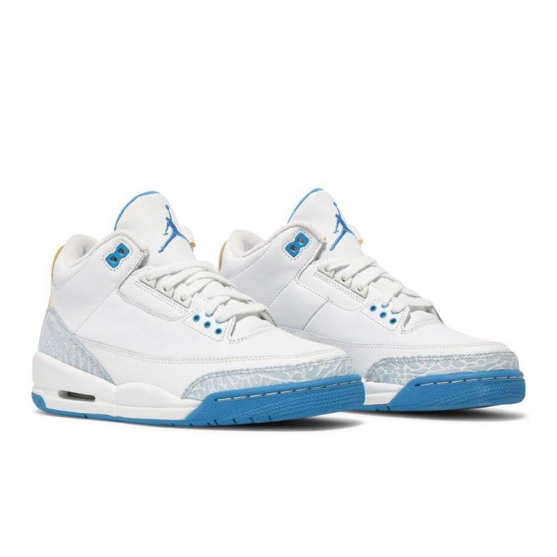 Air Jordan 3 Retro Fehér Kék Női Cipő