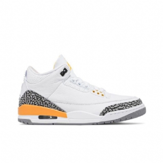 Air Jordan 3 Retro Fehér Narancsszürke Női Cipő