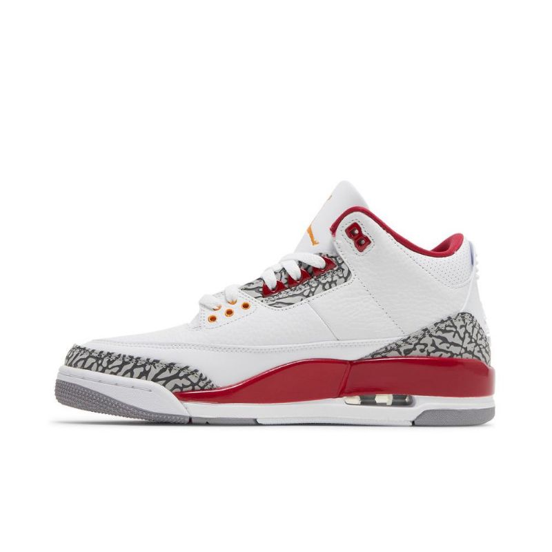 Air Jordan 3 Retro Fehér Piros Szürke Férfi Cipő