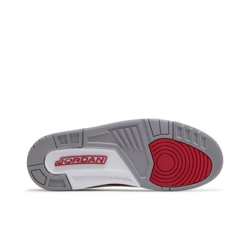 Air Jordan 3 Retro Fehér Piros Szürke Férfi Cipő