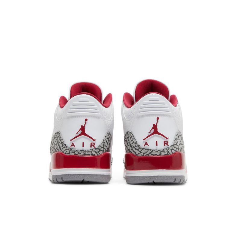 Air Jordan 3 Retro Fehér Piros Szürke Férfi Cipő