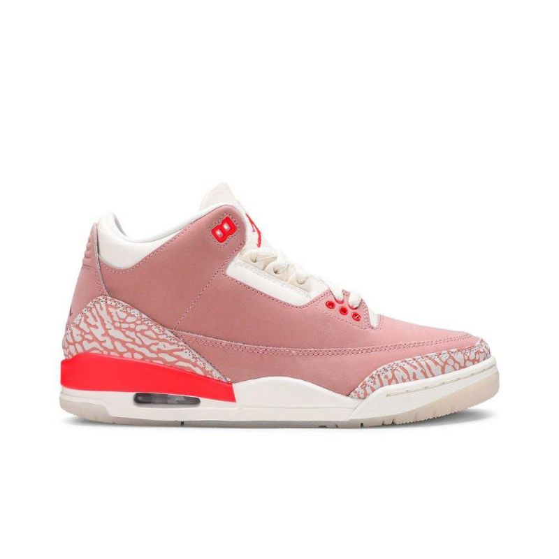 Air Jordan 3 Retro Fehér Rózsaszín Piros Női Cipő