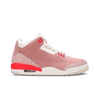 Air Jordan 3 Retro Fehér Rózsaszín Piros Női Cipő