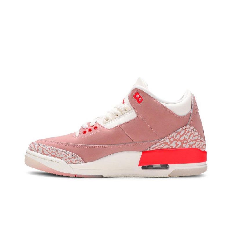 Air Jordan 3 Retro Fehér Rózsaszín Piros Női Cipő