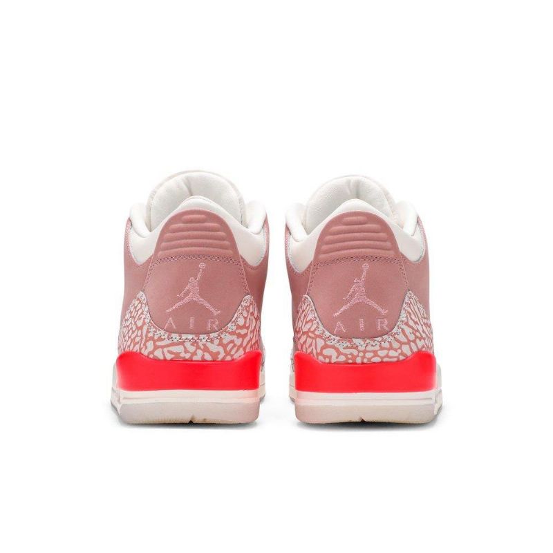 Air Jordan 3 Retro Fehér Rózsaszín Piros Női Cipő