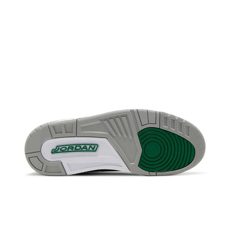 Air Jordan 3 Retro Fekete Zöld Szürke Fehér Férfi Cipők