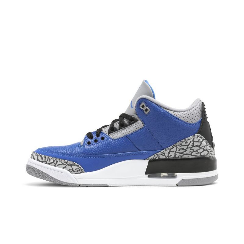 Air Jordan 3 Retro Kék Szürke Fekete Férfi Cipő