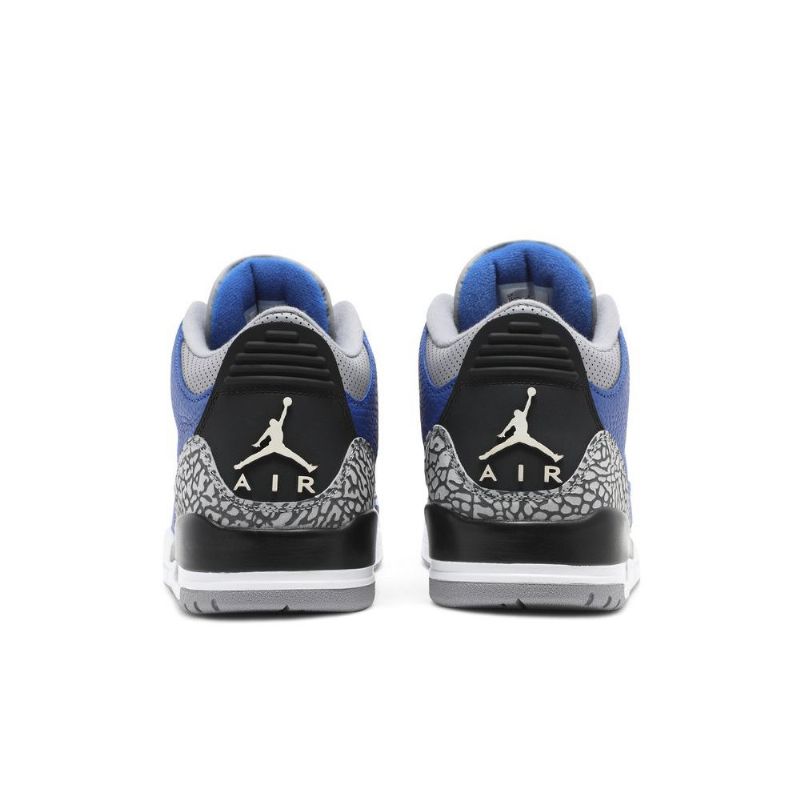 Air Jordan 3 Retro Kék Szürke Fekete Férfi Cipő