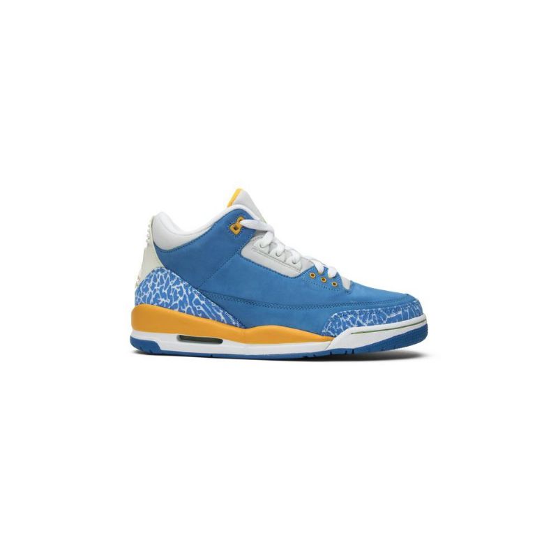 Air Jordan 3 Retro Ls Kék Fehérarany Férfi Cipő