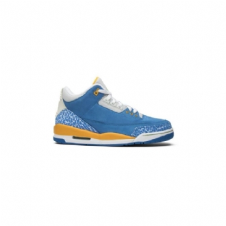 Air Jordan 3 Retro Ls Kék Fehérarany Férfi Cipő