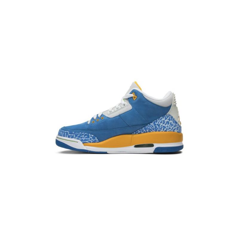Air Jordan 3 Retro Ls Kék Fehérarany Férfi Cipő