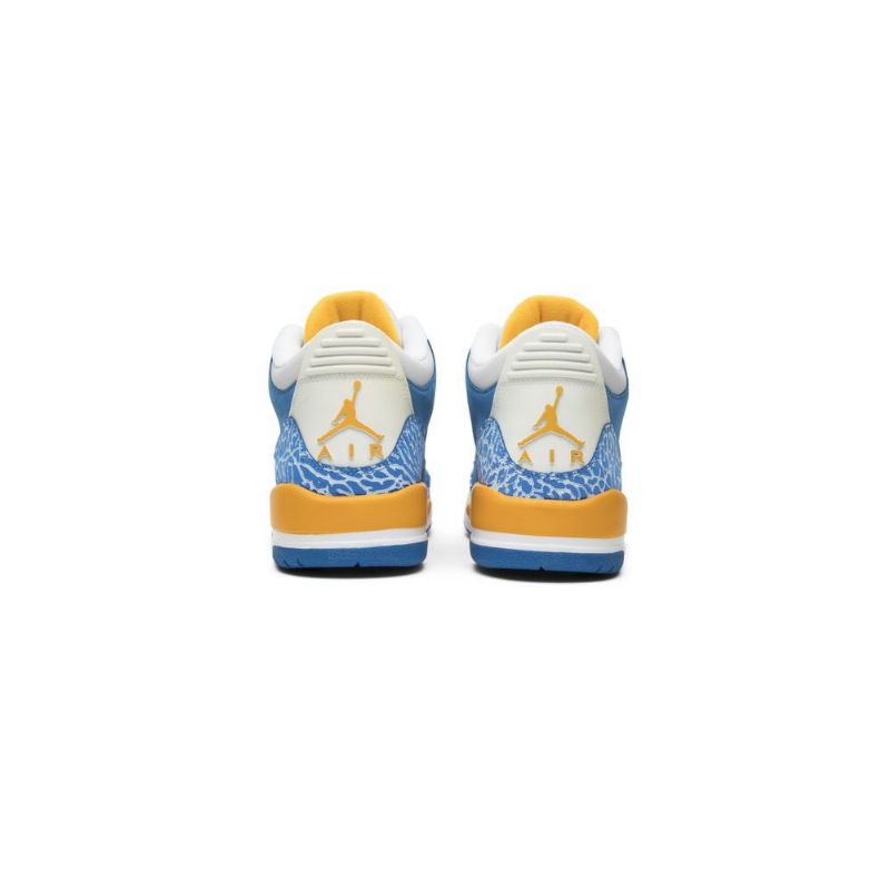 Air Jordan 3 Retro Ls Kék Fehérarany Férfi Cipő