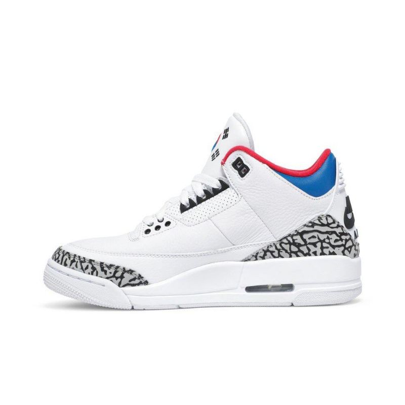 Air Jordan 3 Retro Nrg Fehér Szürke Piros Női Cipők