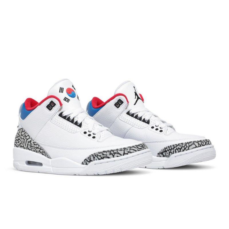 Air Jordan 3 Retro Nrg Fehér Szürke Piros Női Cipők