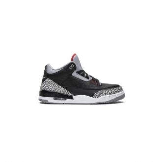 Air Jordan 3 Retro Og Fekete Szürke Piros Fehér Férfi Cipők