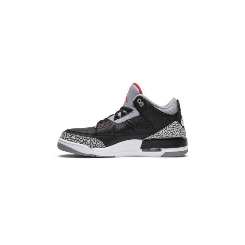 Air Jordan 3 Retro Og Fekete Szürke Piros Fehér Férfi Cipők