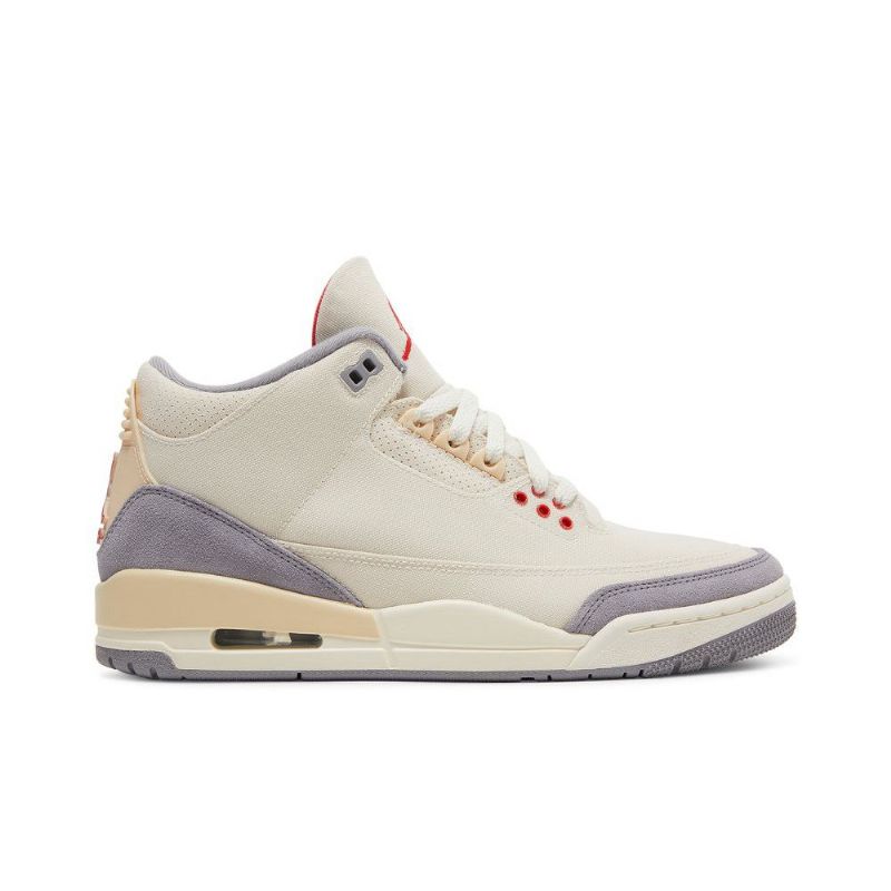 Air Jordan 3 Retro Se Bézs Szürke Piros Férfi Cipők