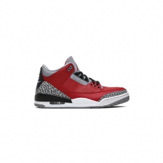 Air Jordan 3 Retro Se Piros Szürke Fekete Férfi Cipők