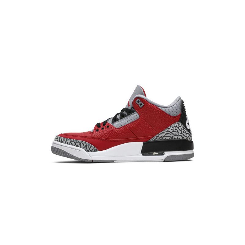 Air Jordan 3 Retro Se Piros Szürke Fekete Férfi Cipők