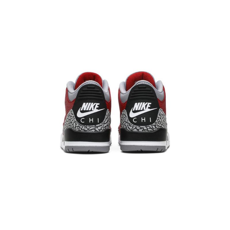 Air Jordan 3 Retro Se Piros Szürke Fekete Férfi Cipők