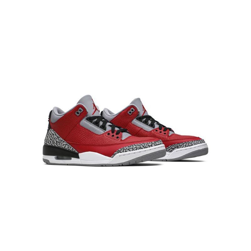 Air Jordan 3 Retro Se Piros Szürke Fekete Férfi Cipők