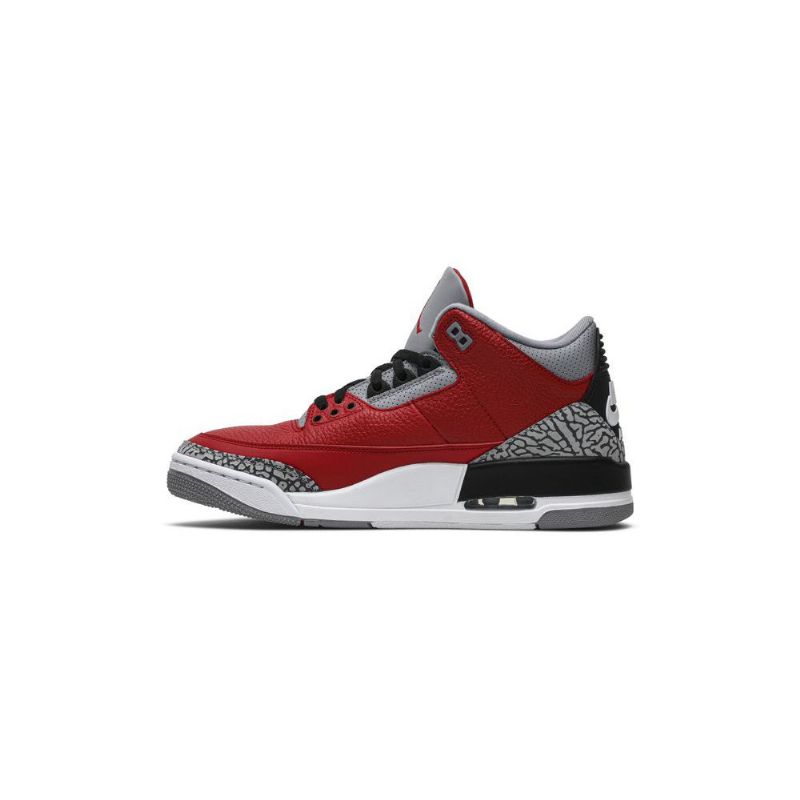 Air Jordan 3 Retro Se Piros Szürke Fekete Férfi Cipők