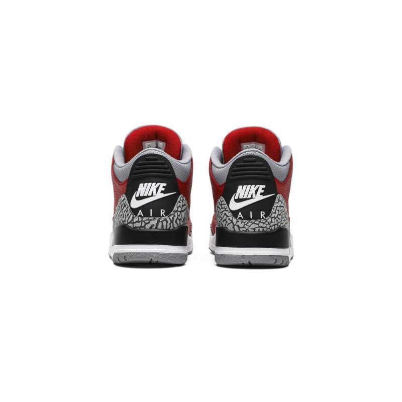 Air Jordan 3 Retro Se Piros Szürke Fekete Férfi Cipők