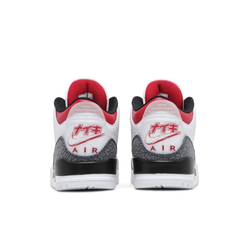 Air Jordan 3 Se-t Fehér Piros Fekete Férfi Cipő