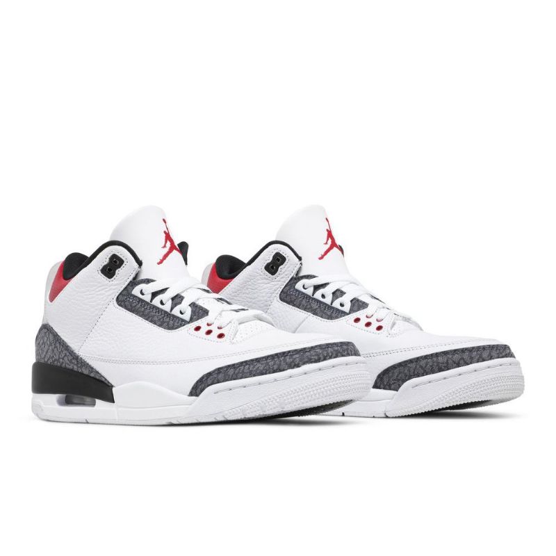 Air Jordan 3 Se-t Fehér Piros Fekete Férfi Cipő